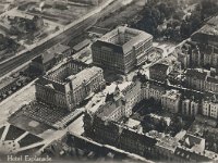Panorama oko hotela Esplanade, Starčevićev trg, Mihanovićeva ulica, oko 1928. godine